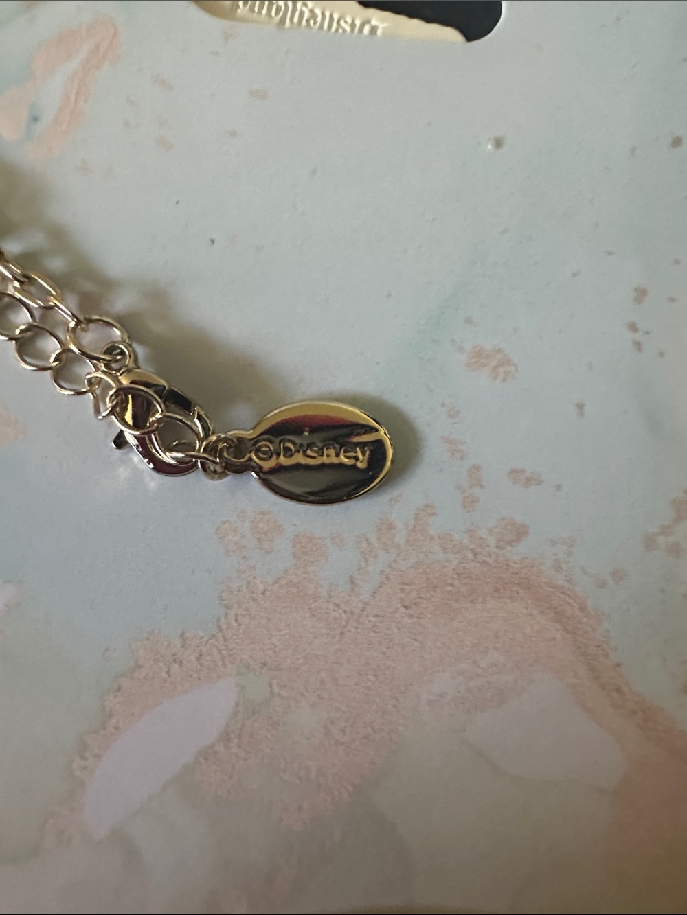 Disney Disneyland Script Logo Necklace - Gold Tone - Picture 5 of 7
